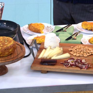 VIDEO: ‘Secrets of Spain’ hosts make Spanish tortilla de patata on ‘GMA’