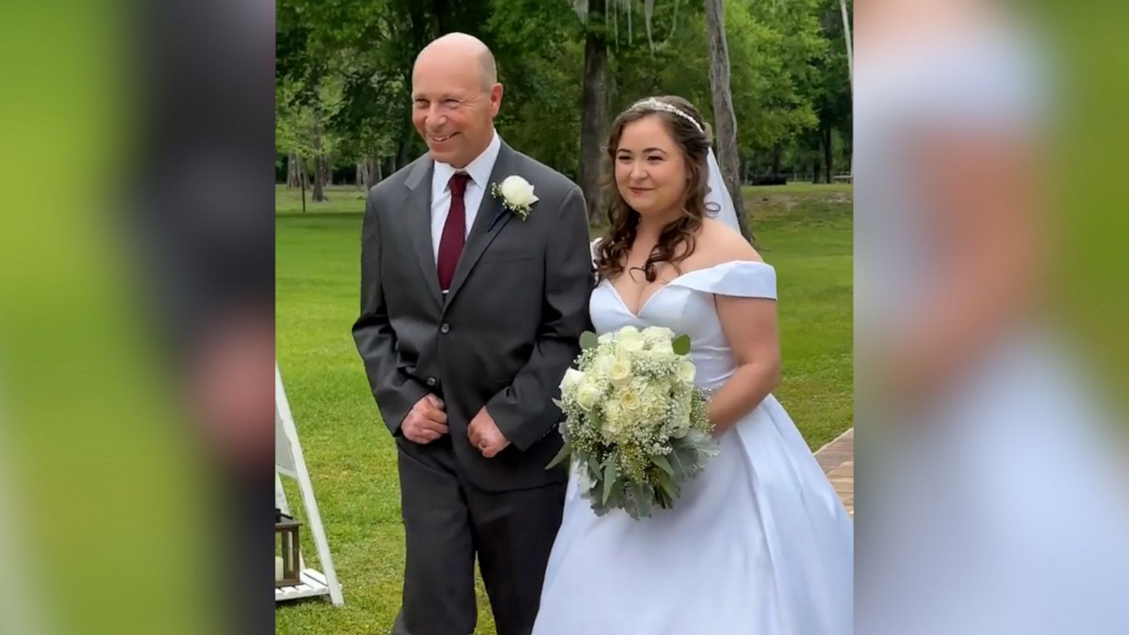 VIDEO: Watch the heartwarming moment this injured deputy walked his daughter down the aisle