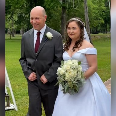 VIDEO: Watch the heartwarming moment this injured deputy walked his daughter down the aisle 