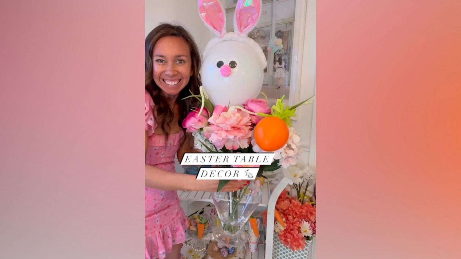 VIDEO: How to make an adorable Easter table decoration with a balloon