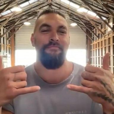 VIDEO: Jason Momoa is Aquaman both on-screen and off