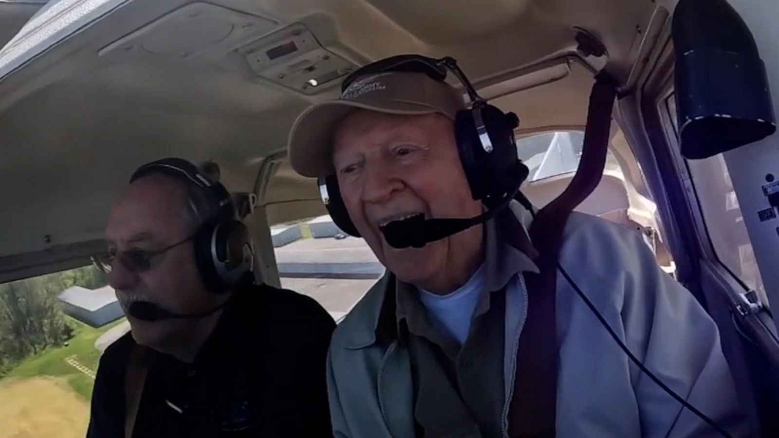 VIDEO: This 100-year-old World War II veteran flying a plane on his birthday is pure joy