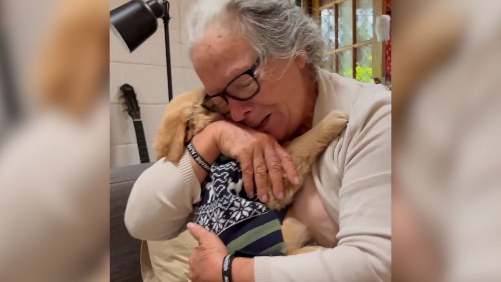 VIDEO: Watch how excited this grandmother is when she is gifted a new puppy