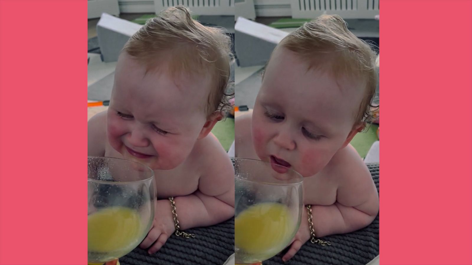 VIDEO: Baby convinces mom to give him her pineapple juice by crying