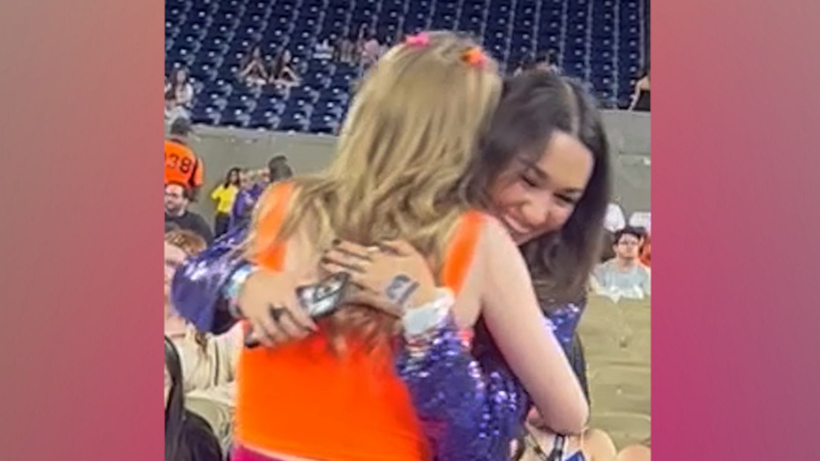 VIDEO: Girls who became friends due to illness meet for 1st time at Taylor Swift concert