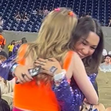 VIDEO: Girls who became friends due to illness meet for 1st time at Taylor Swift concert 