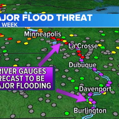 VIDEO: Flood threat as Mississippi River water levels rise to dangerous levels