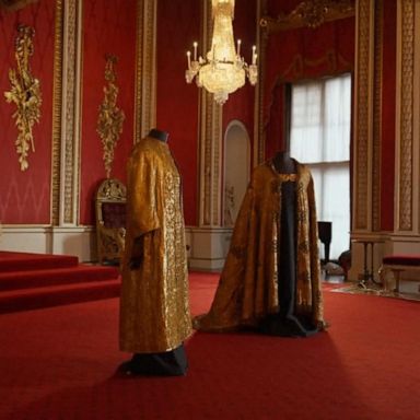 VIDEO: A first look at the coronation robes