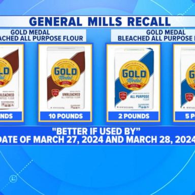 VIDEO: Gold Medal All-Purposes Flour recalled over salmonella concerns