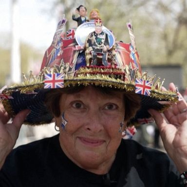 VIDEO: Royal super fan travels from U.S. to Buckingham Palace to witness coronation 