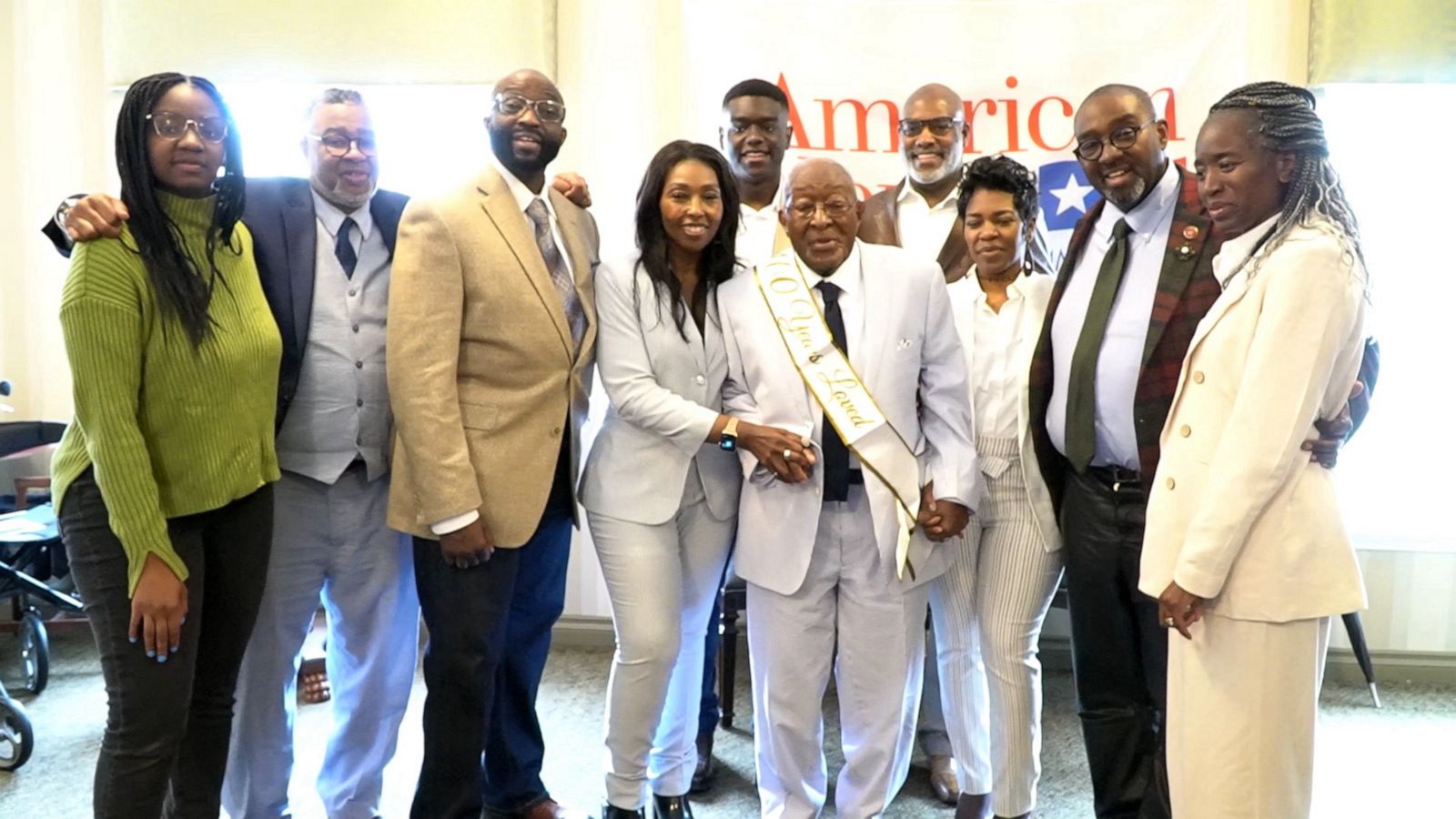 VIDEO: World War II veteran celebrates 100th birthday and gives advice to others