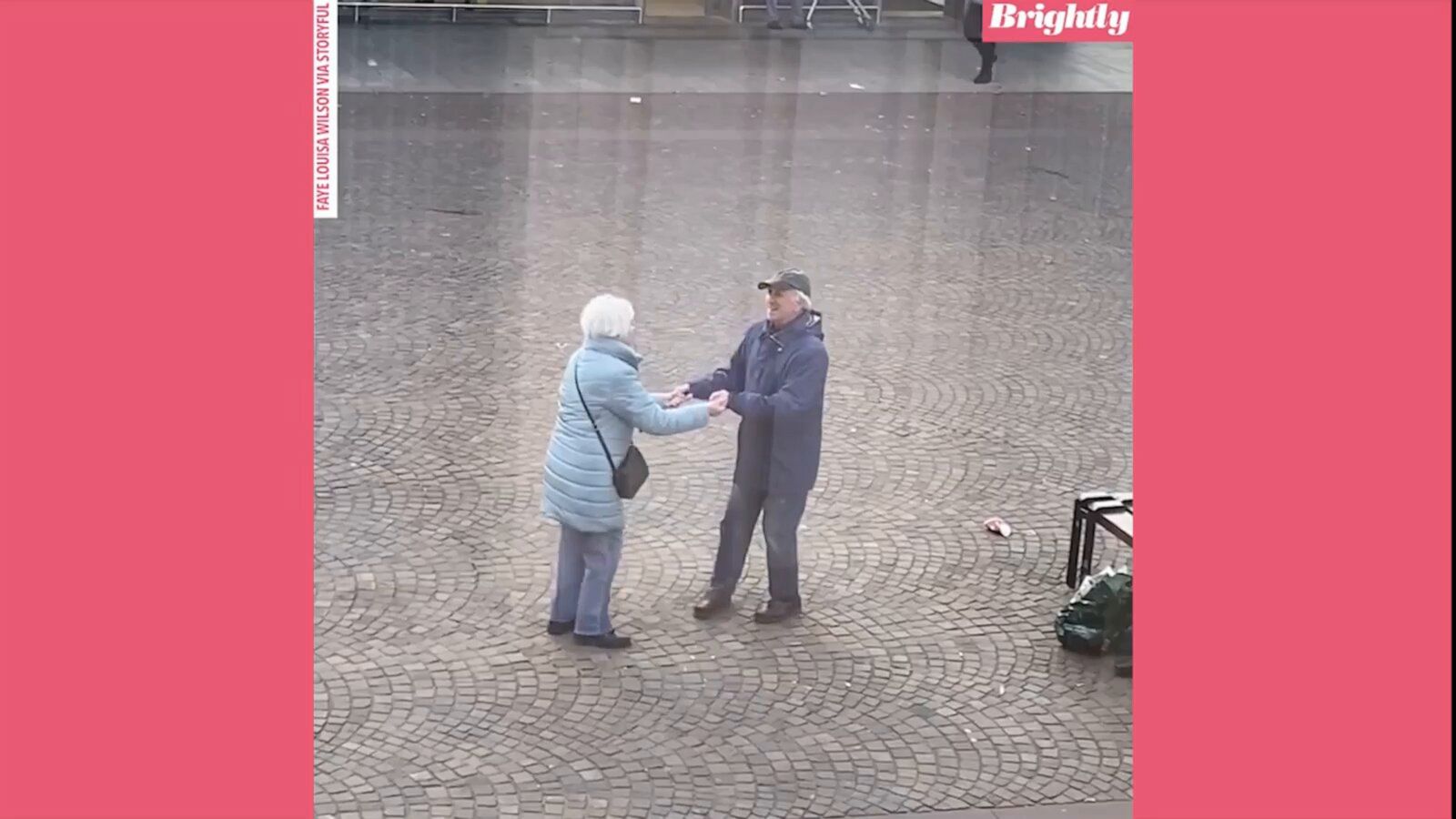 VIDEO: Elderly couple delights onlookers by dancing together in town square