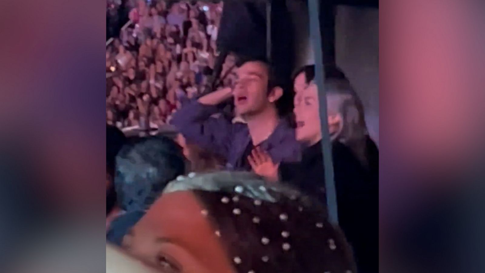 VIDEO: The 1975's Matty Healy, Phoebe Bridgers spotted dancing at Taylor Swift concert