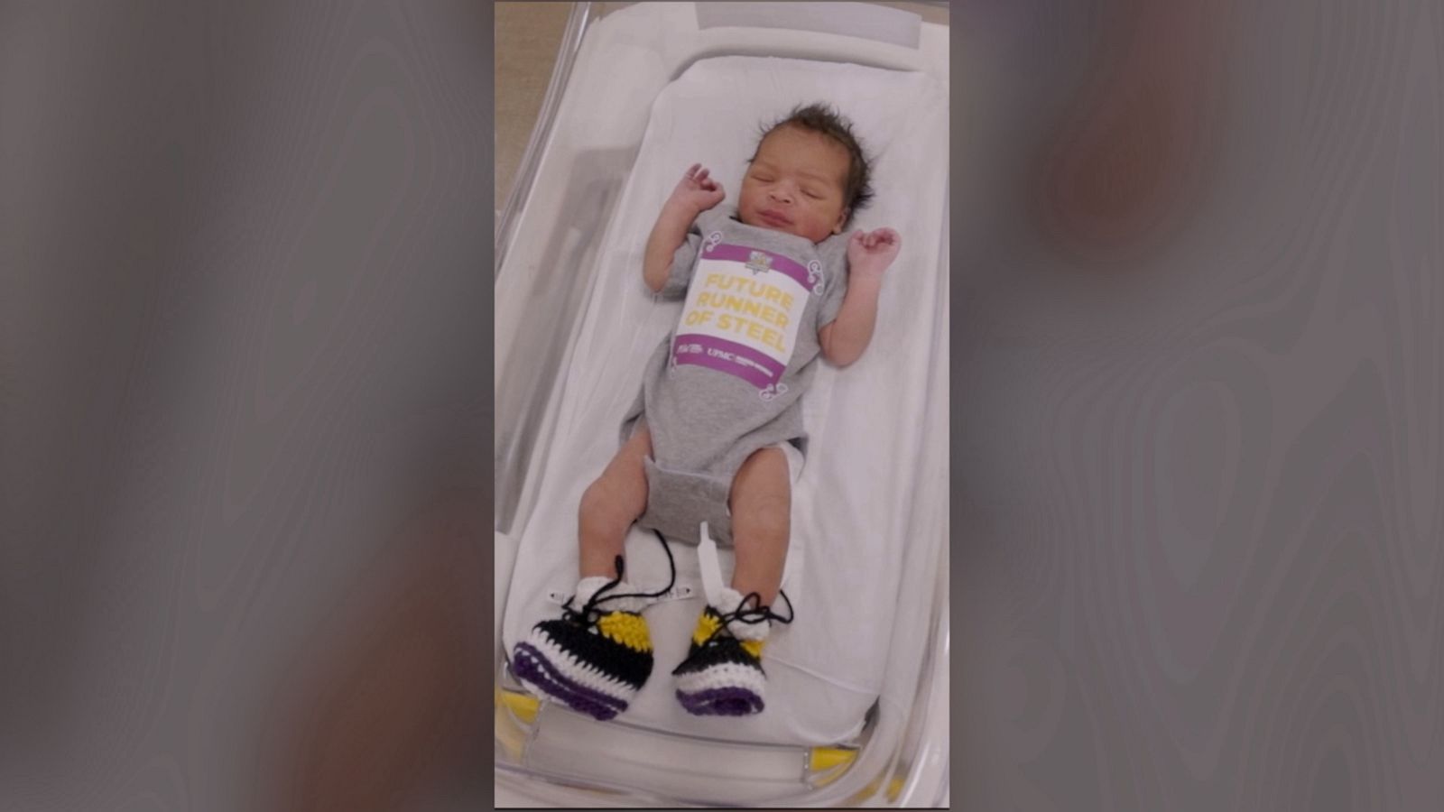 VIDEO: Adorable newborns wear cute crocheted sneakers hand-stitched by nurse