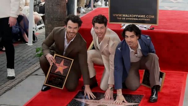 Jonas Brothers inducted into Hollywood Walk of Fame with their