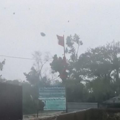 VIDEO: Powerful Cyclone Mocha slams into the Bay of Bengal