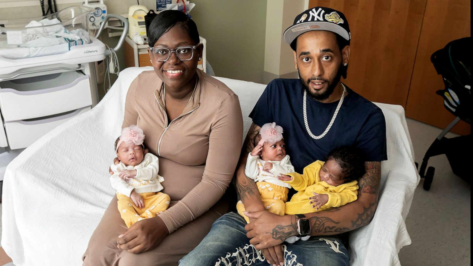 Mom gives birth to triplets few years after having twins