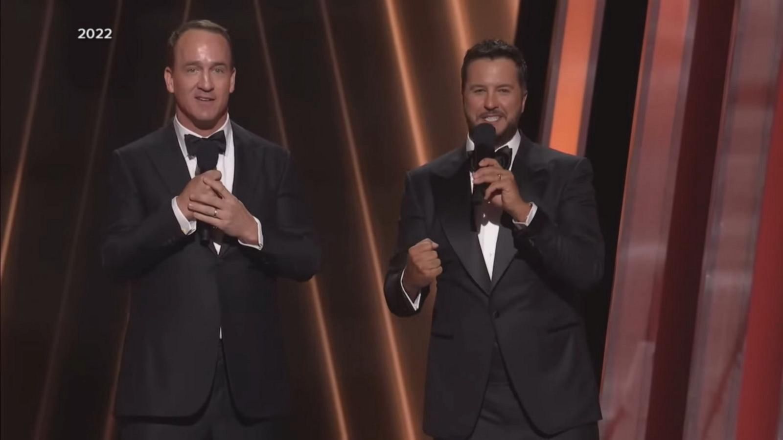 VIDEO: Luke Bryan and Peyton Manning to return as CMA Awards hosts