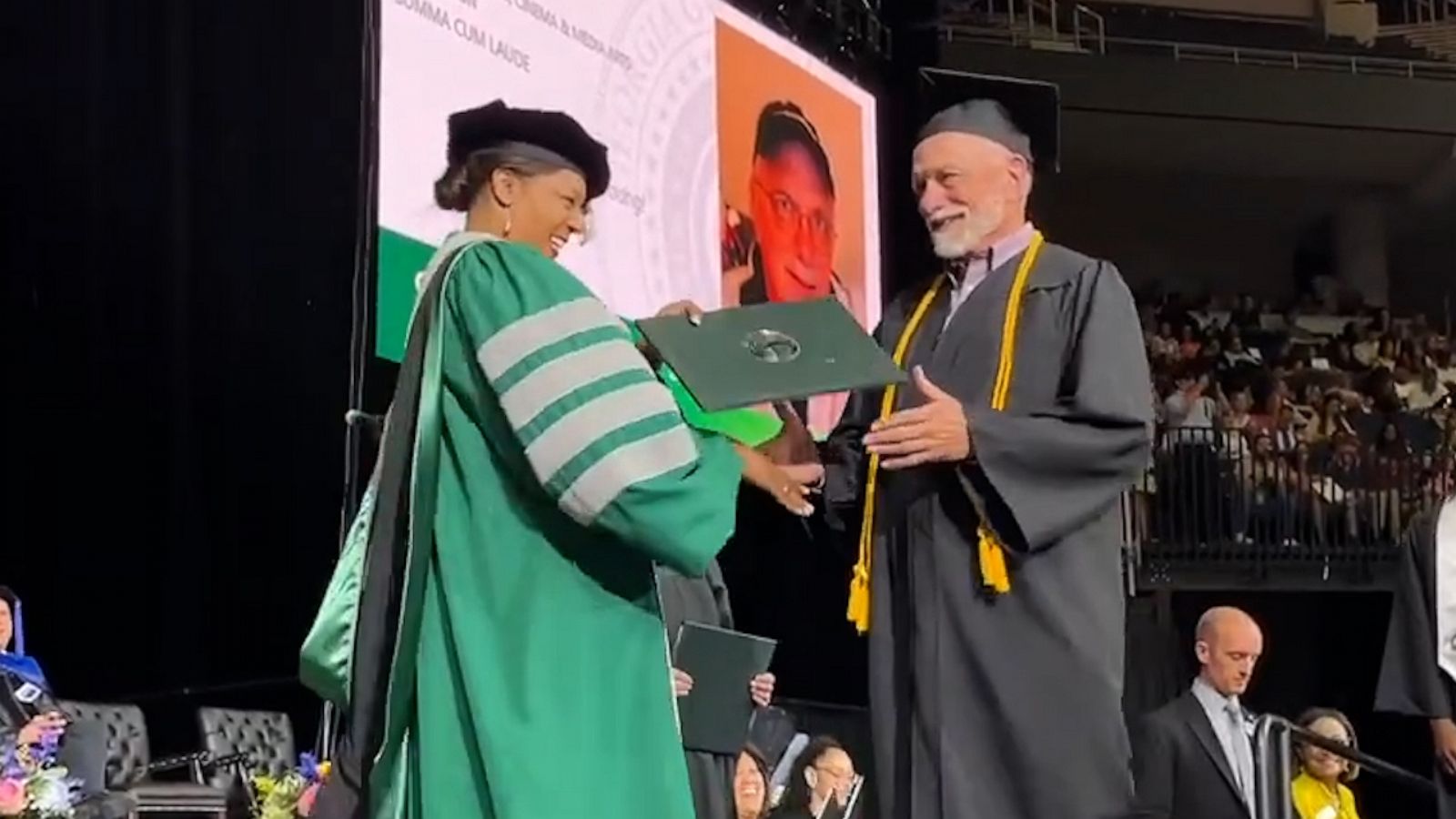 VIDEO: 72-year-old man becomes first sibling in his family to earn college degree