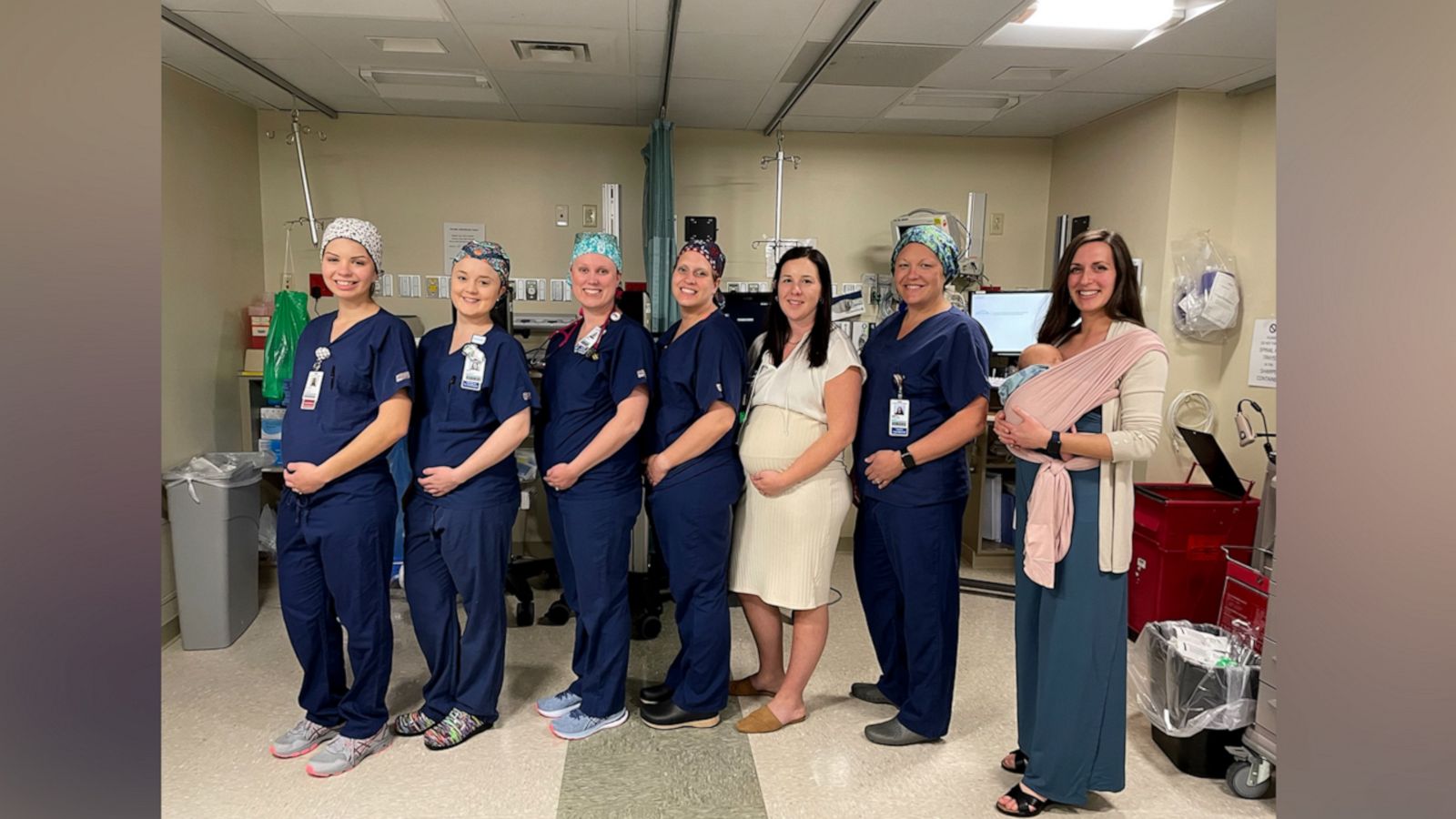 VIDEO: Eleven hospital staffers pregnant at the same time