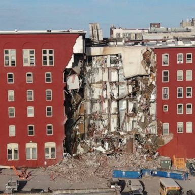 VIDEO: Iowa apartment building partially collapses