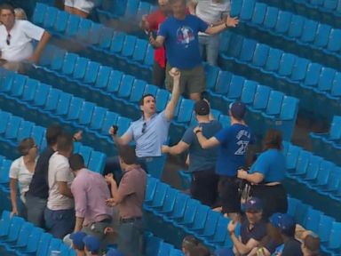 WATCH:  Baseball fan catches foul ball bare-handed