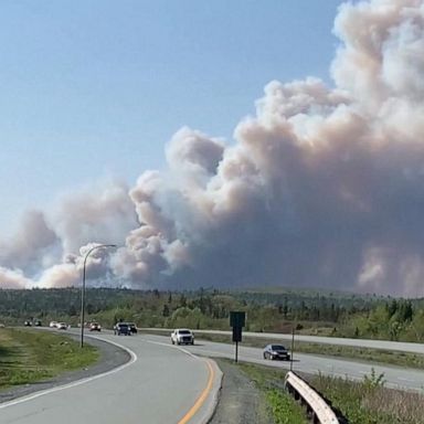 VIDEO: Thousands evacuated as wildfire rips through Canada