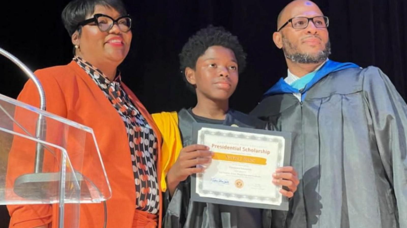 VIDEO: 14-year-old Xavier Jones walked more than 2 hours to his graduation