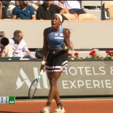 VIDEO: Coco Gauff reaches French Open quarterfinals