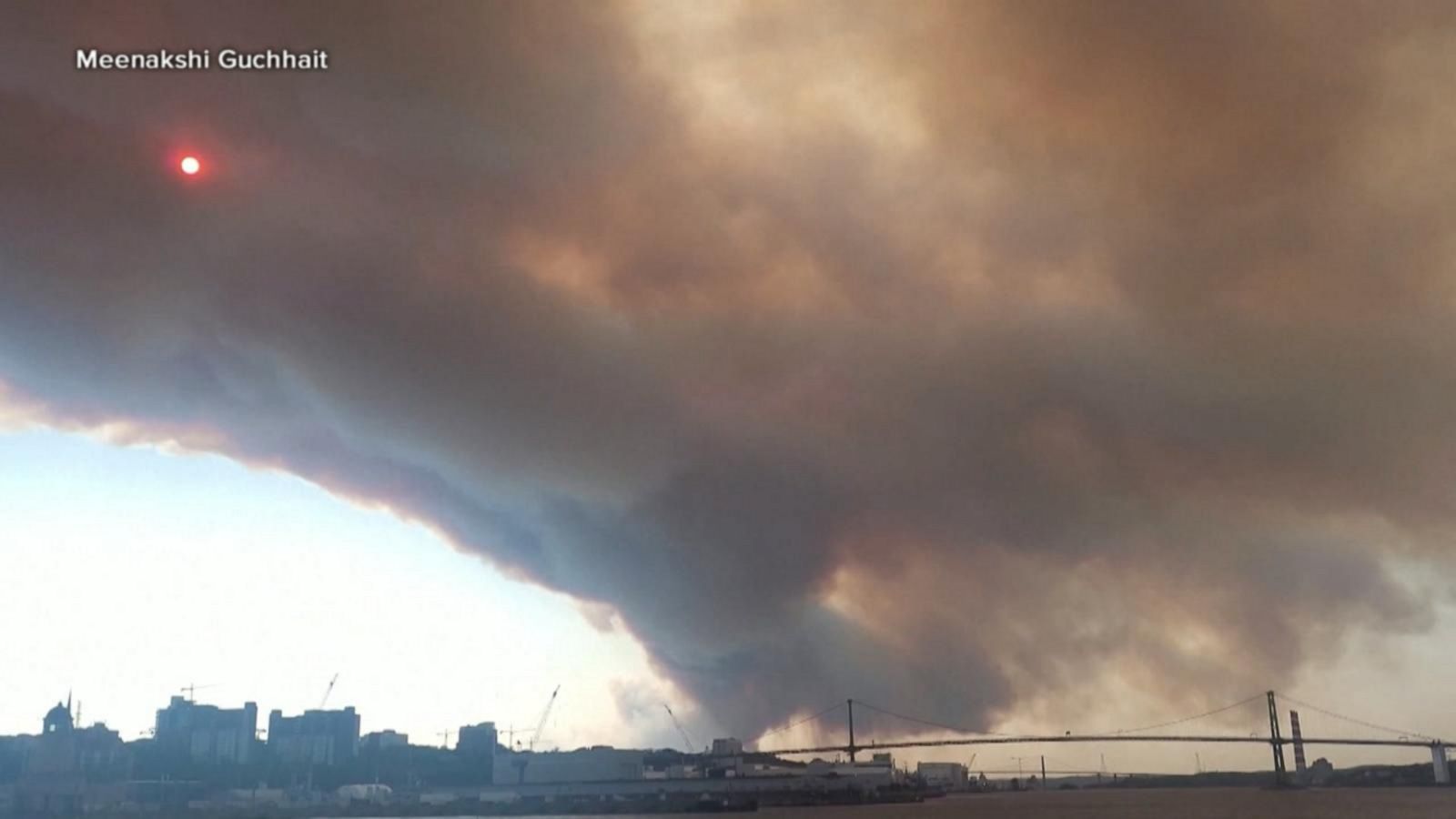 VIDEO: Health warning as smoke from Canadian wildfire reaches East Coast