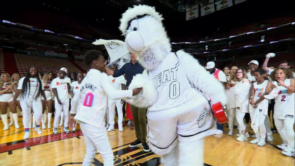 Miami Heat mascot: Burnie