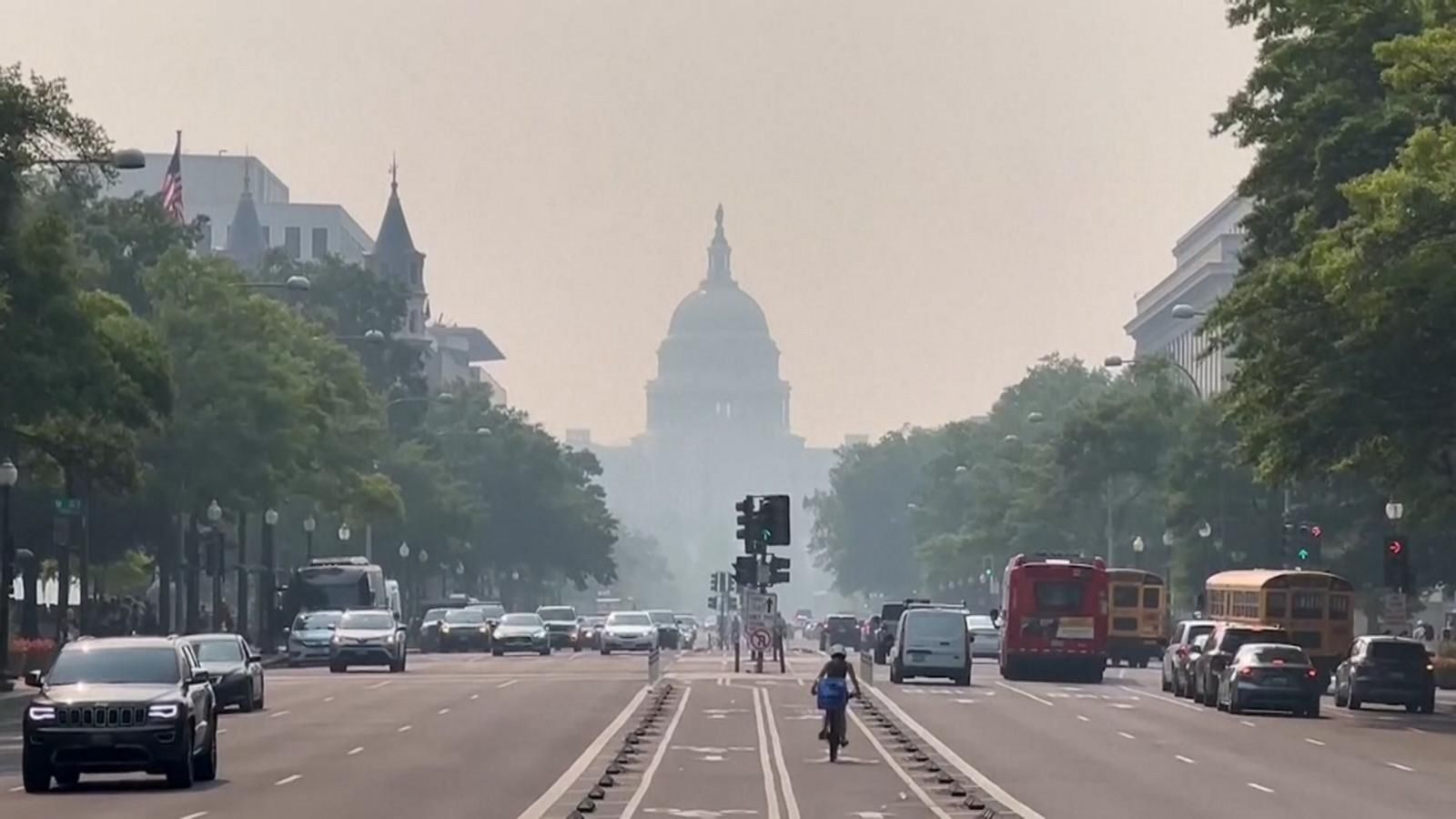 Wildfire smoke descends on Washington, DC - Good Morning America