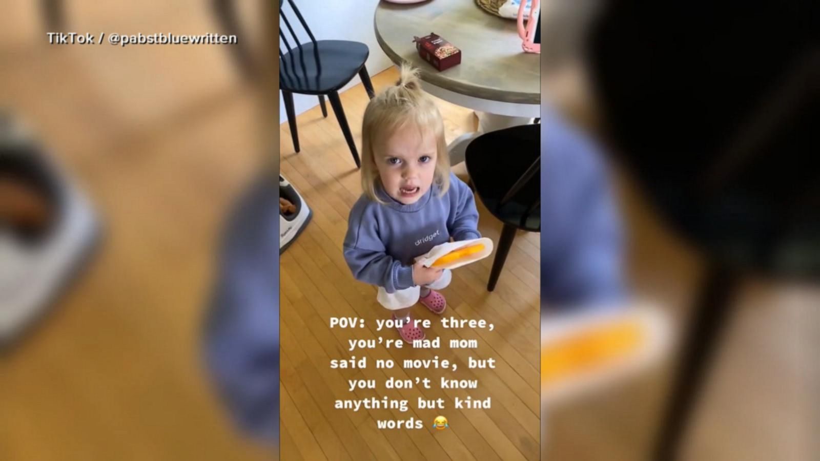 Child's tantrum gets nearly two and a half million views on TikTok