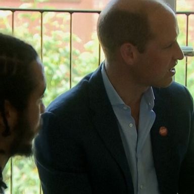 VIDEO: Prince William attends opening of charity's new housing development 