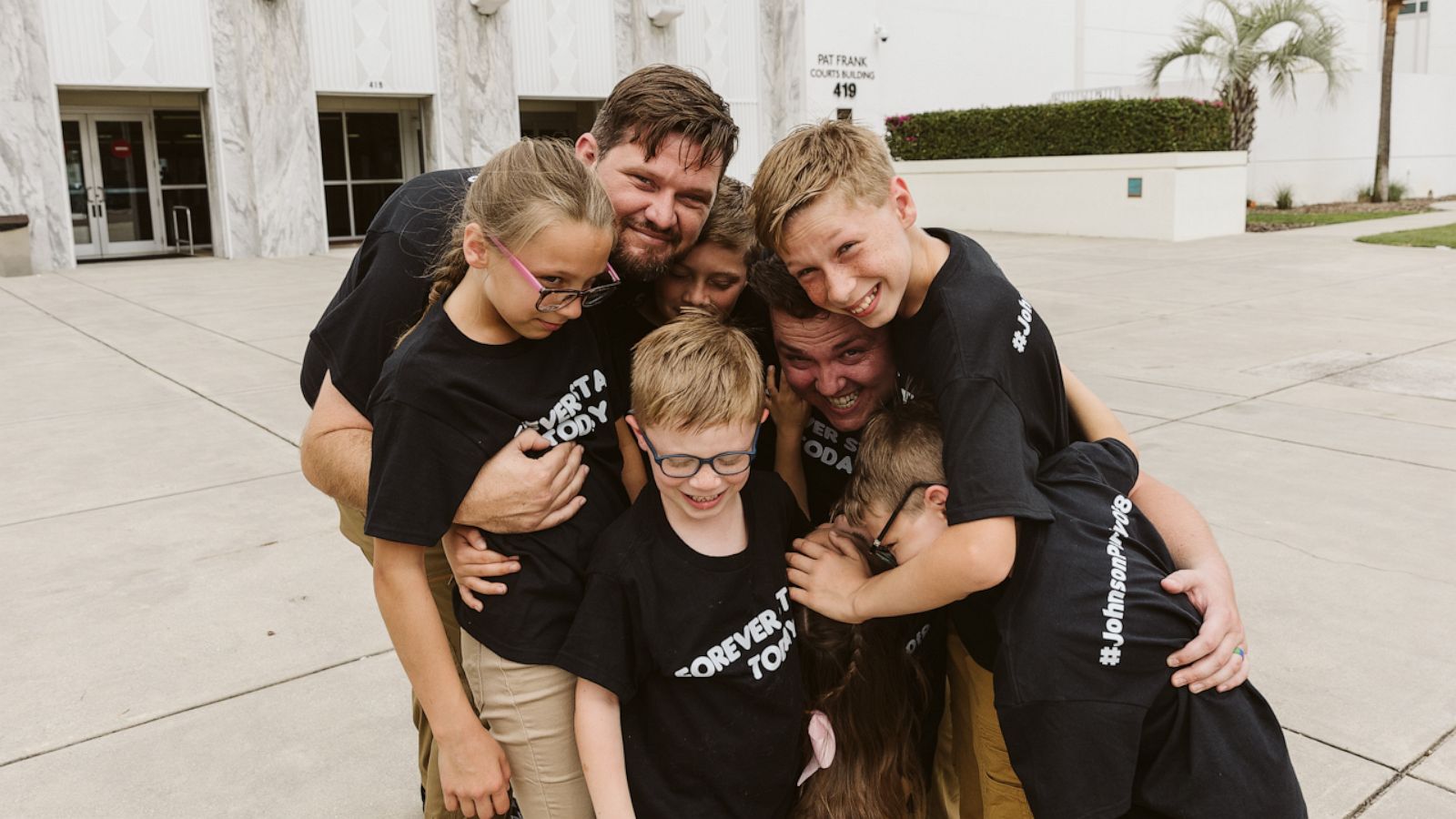 VIDEO: Dads celebrate 1st Father's Day after adopting 6 siblings