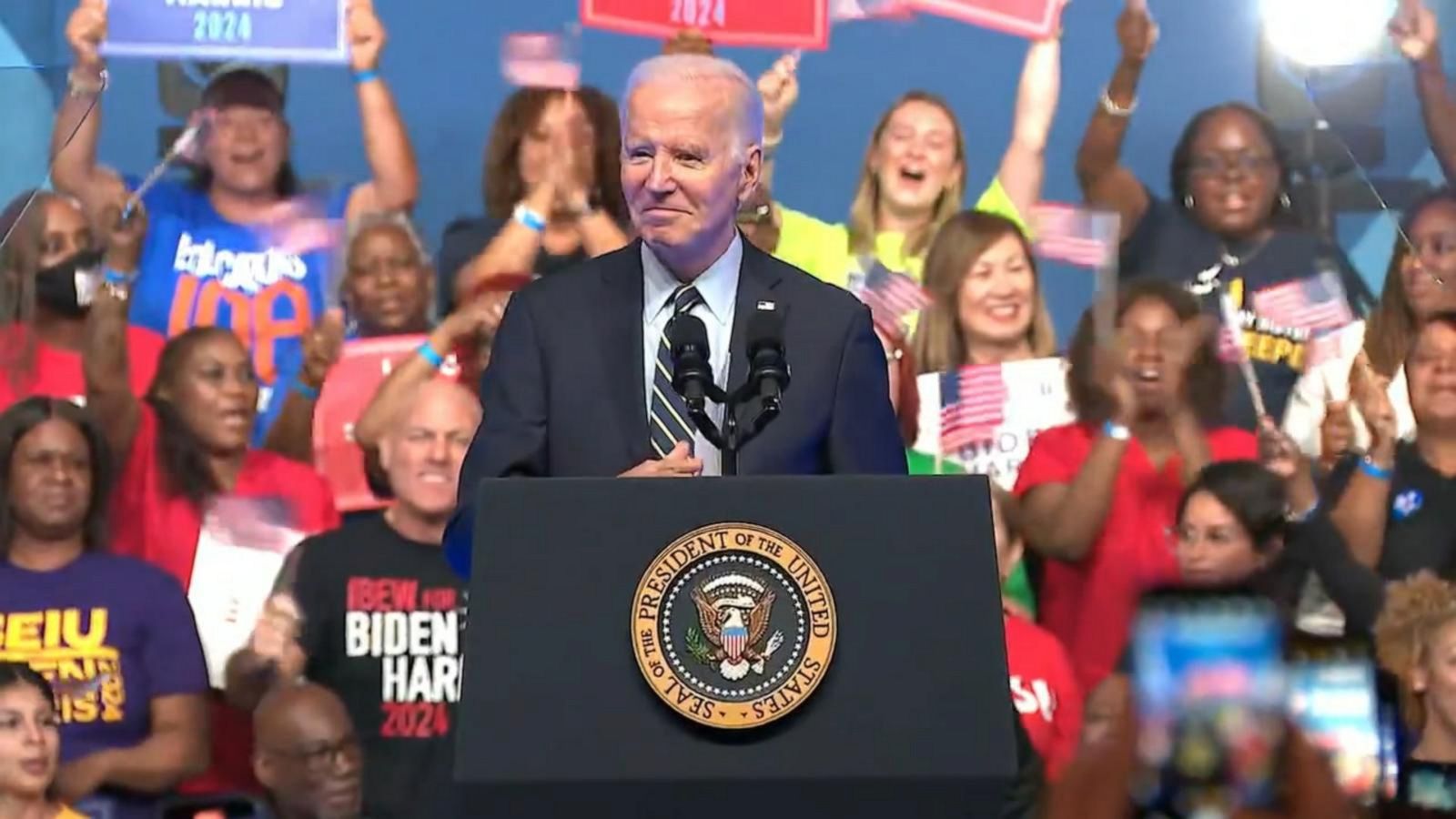 VIDEO: Biden holds 1st major campaign event for reelection