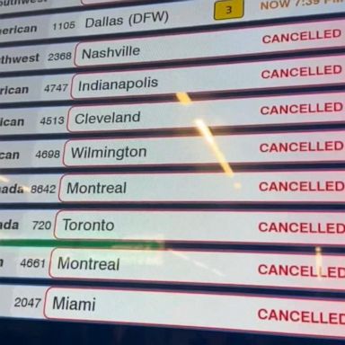 VIDEO: At least 2,100 flights canceled as bad weather causes travel chaos