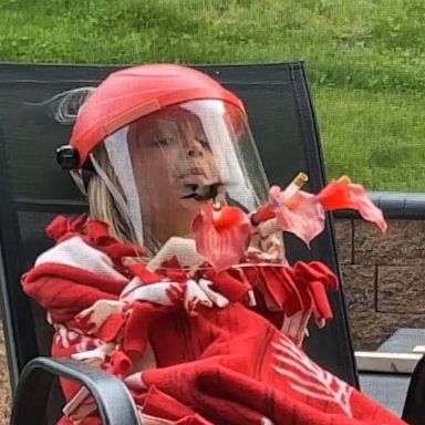 VIDEO: 4-year-old shares sweet encounter with hummingbird while wearing feeder suit 