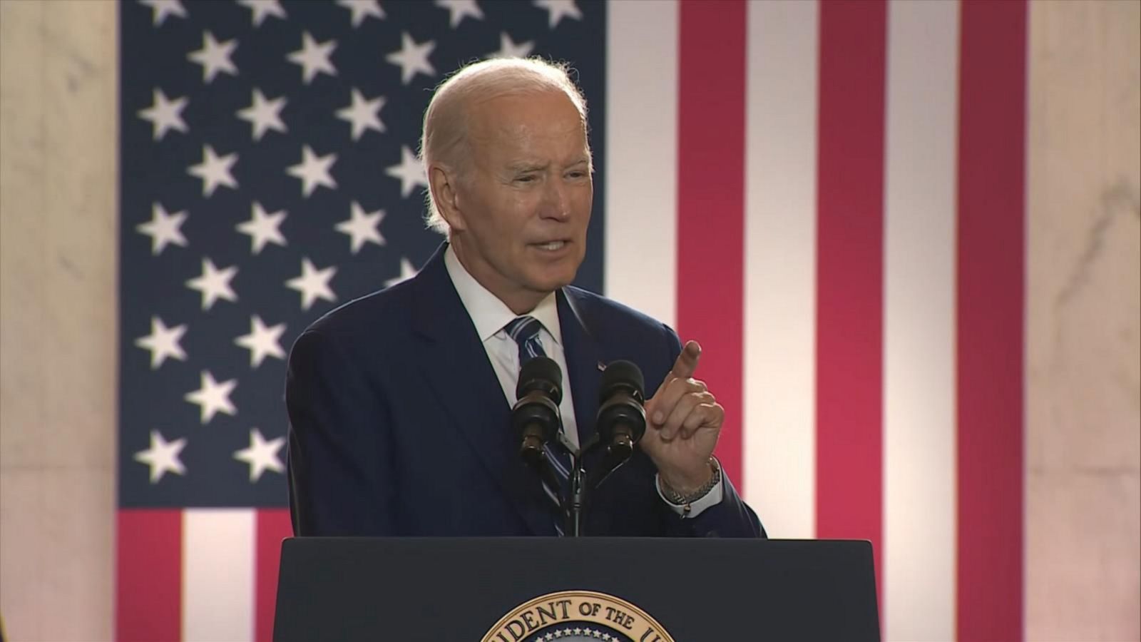 VIDEO: Biden touts job numbers, slowing of inflation