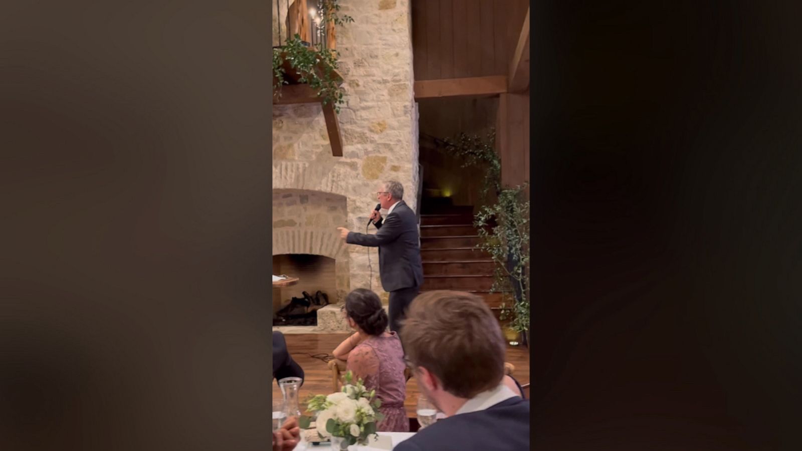 VIDEO: Dad surprises daughter by rapping at wedding