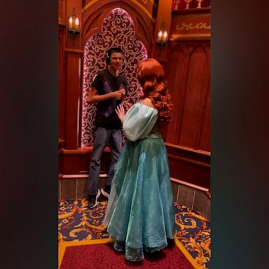 VIDEO: Teen with nonverbal autism has sweet interaction with Ariel in Disneyland