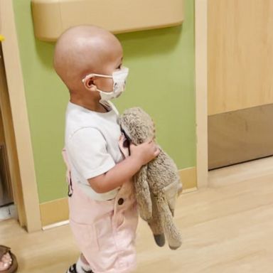 VIDEO: Toddler in hospital with cancer gets the sweetest surprise 