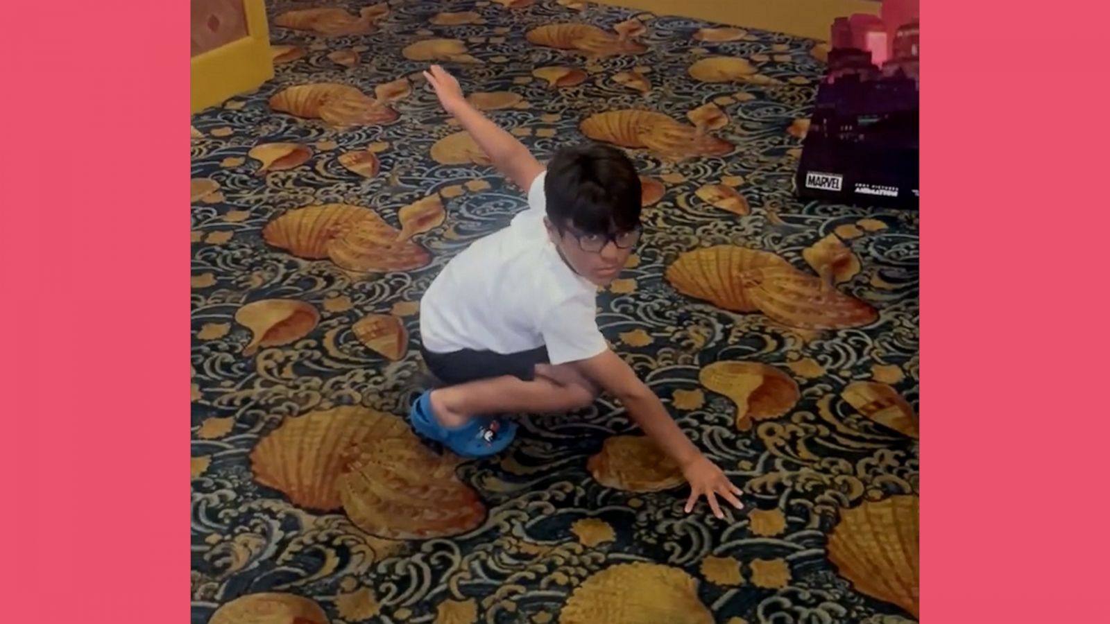 VIDEO: This boy's dad wasn't expecting his Spider-Man trick