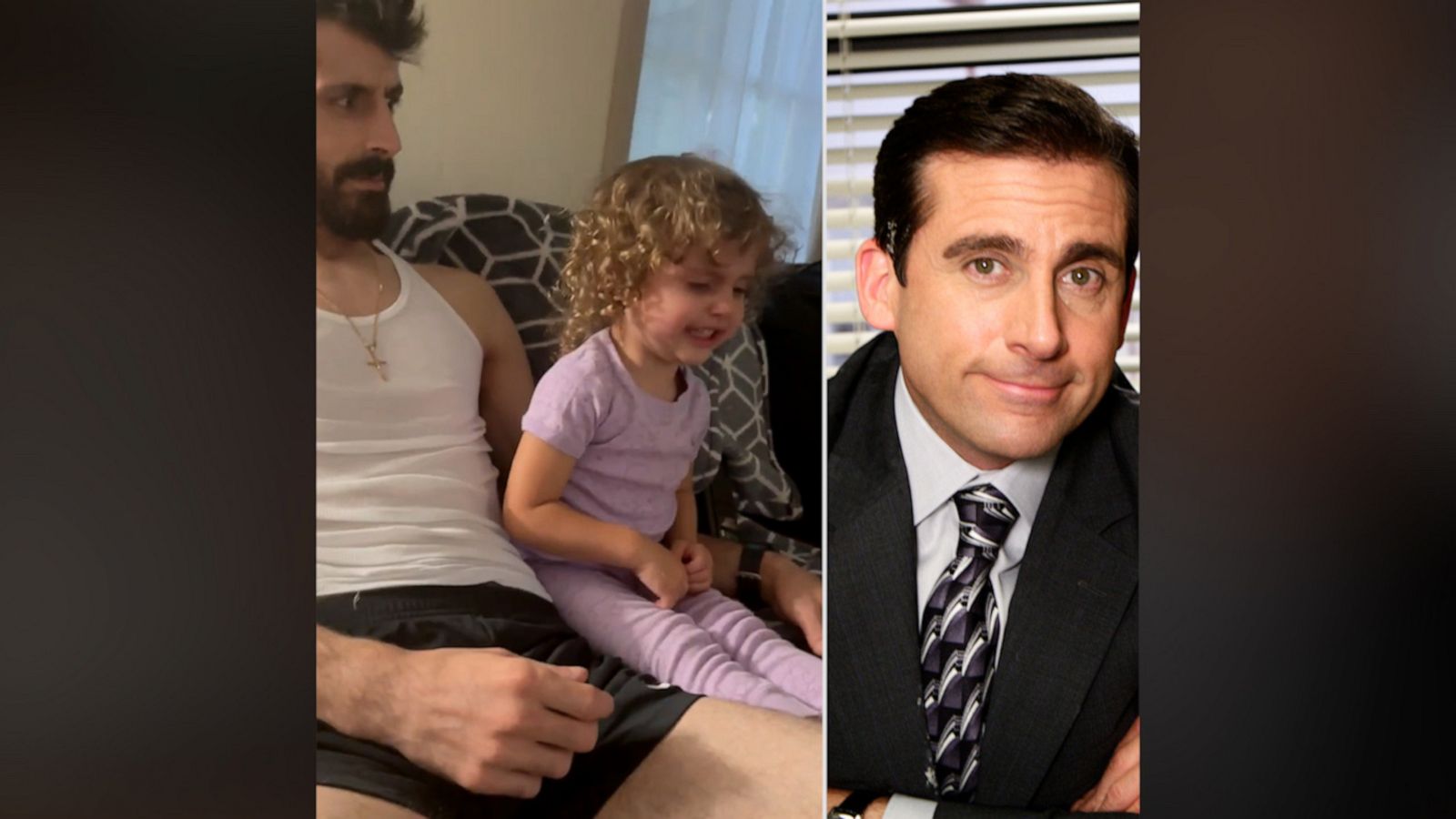 VIDEO:Baby cries for Michael Scott when it's time for bed