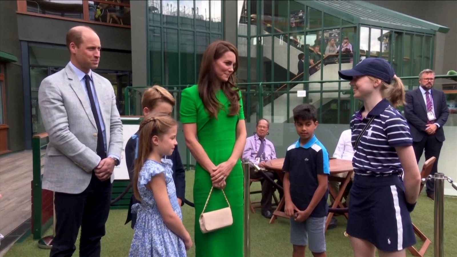 VIDEO: Prince and Princess of Wales attend Wimbledon with their children