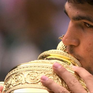 VIDEO: Carlos Alcaraz beats Novak Djokovic to win Wimbledon title