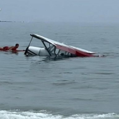 VIDEO: Small plane crash lands at busy New Hampshire beach