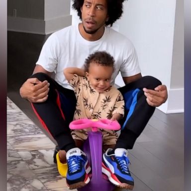 VIDEO: Ludacris goes for a spin in his two-year old daughters cool ride 