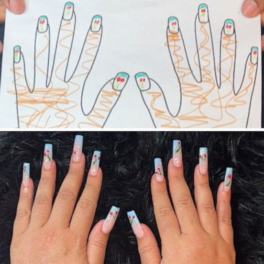 VIDEO: Teacher asks students to design her nails and the results are adorable