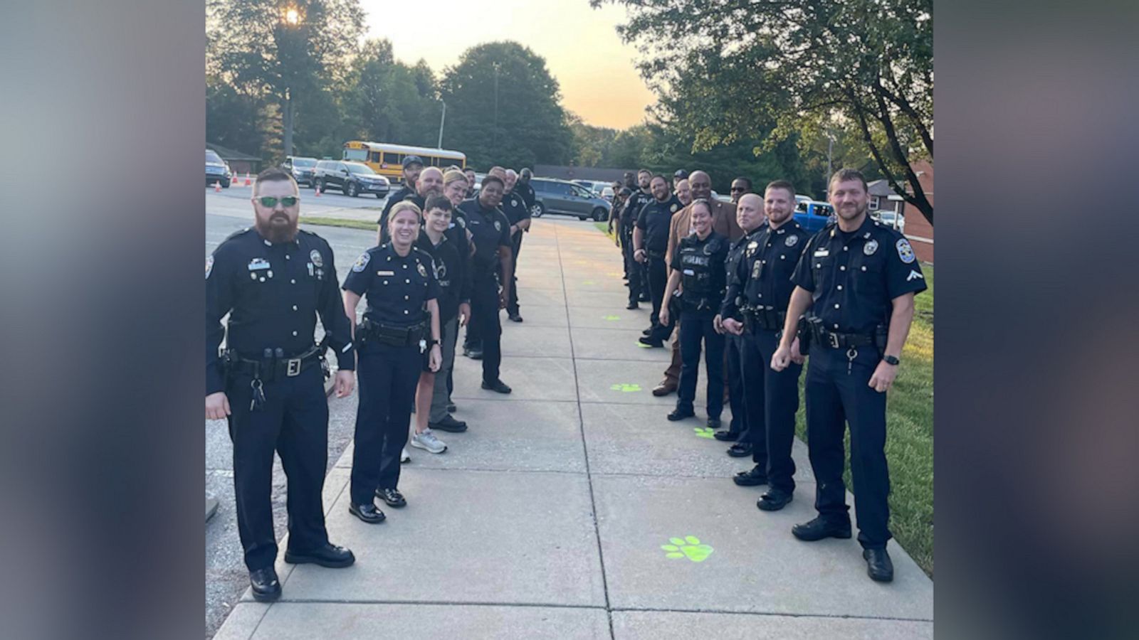 VIDEO: Police give fallen officer's son special welcome to kindergarten